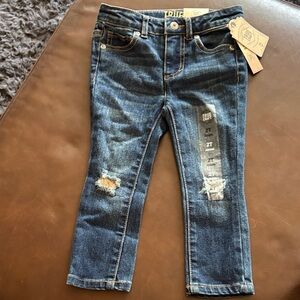 True Religion Kids' Dark Blue Distressed Jeans